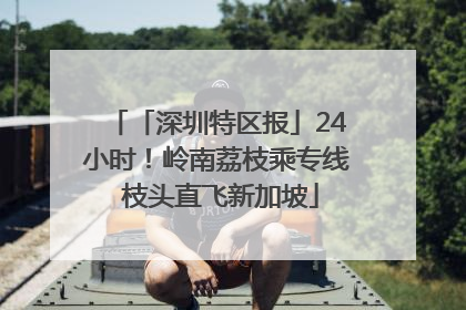 「深圳特区报」24小时！岭南荔枝乘专线 枝头直飞新加坡
