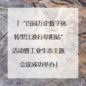 “百园万企数字化转型江淮行阜阳站”活动暨工业生态主题会议成功举办