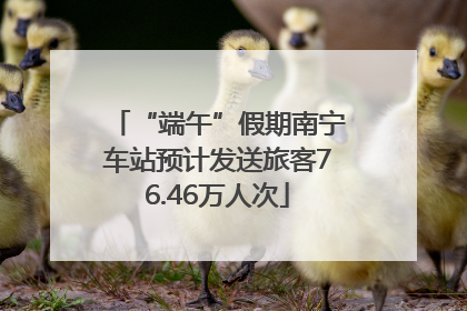 “端午”假期南宁车站预计发送旅客76.46万人次