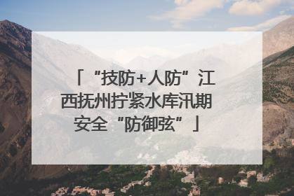 “技防+人防”江西抚州拧紧水库汛期安全“防御弦”