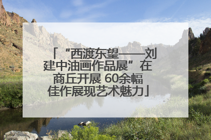 “西渡东望——刘建中油画作品展”在商丘开展 60余幅佳作展现艺术魅力