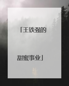 王铁强的甜蜜事业
