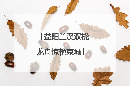 益阳兰溪双桡龙舟惊艳京城