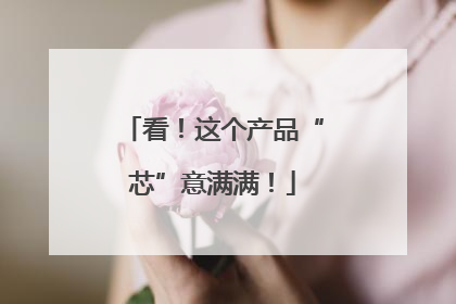 看！这个产品“芯”意满满！