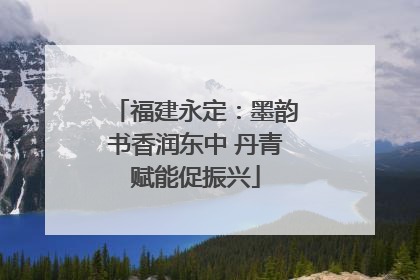福建永定：墨韵书香润东中 丹青赋能促振兴