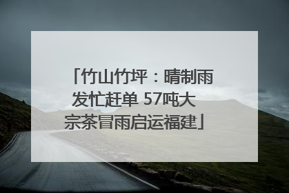 竹山竹坪：晴制雨发忙赶单 57吨大宗茶冒雨启运福建