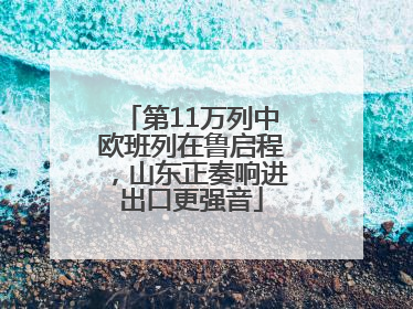 第11万列中欧班列在鲁启程，山东正奏响进出口更强音