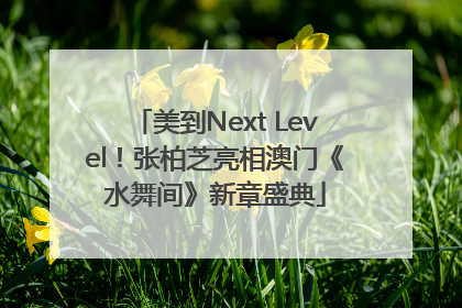 美到Next Level！张柏芝亮相澳门《水舞间》新章盛典