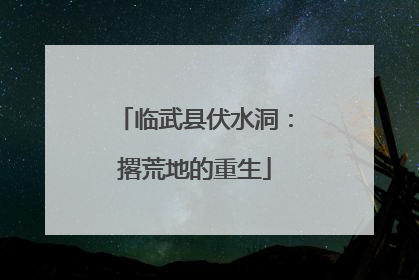 临武县伏水洞：撂荒地的重生
