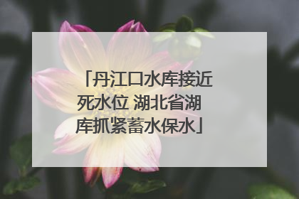 丹江口水库接近死水位 湖北省湖库抓紧蓄水保水
