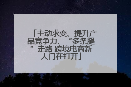 主动求变、提升产品竞争力、“多条腿”走路 跨境电商新大门在打开