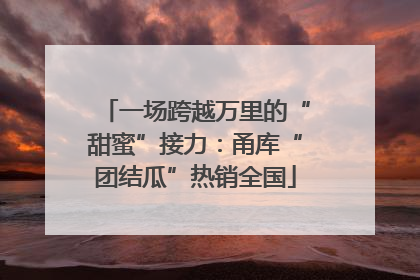 一场跨越万里的“甜蜜”接力：甬库“团结瓜”热销全国