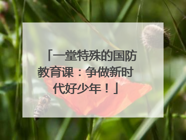 一堂特殊的国防教育课：争做新时代好少年！