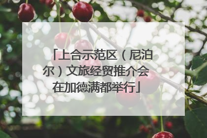 上合示范区（尼泊尔）文旅经贸推介会在加德满都举行
