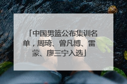 中国男篮公布集训名单，周琦、曾凡博、雷蒙、廖三宁入选