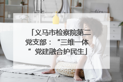 义马市检察院第二党支部：“三维一体”党建融合护民生