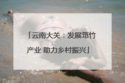云南大关：发展筇竹产业 助力乡村振兴