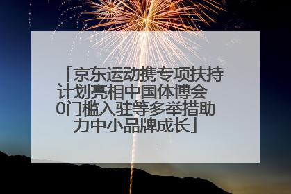 京东运动携专项扶持计划亮相中国体博会 0门槛入驻等多举措助力中小品牌成长