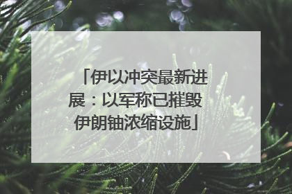 伊以冲突最新进展：以军称已摧毁伊朗铀浓缩设施
