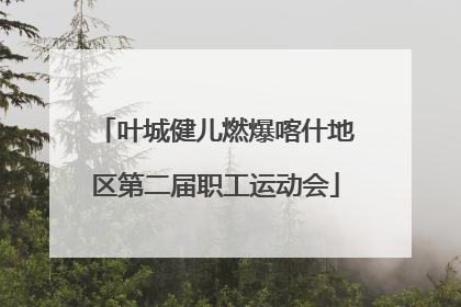 叶城健儿燃爆喀什地区第二届职工运动会