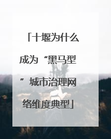 十堰为什么成为“黑马型”城市治理网络维度典型