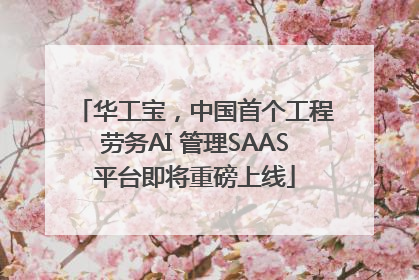 华工宝，中国首个工程劳务AI 管理SAAS平台即将重磅上线