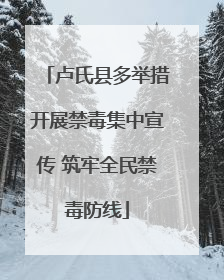 卢氏县多举措开展禁毒集中宣传 筑牢全民禁毒防线
