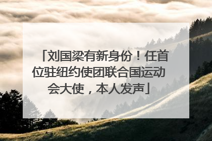 刘国梁有新身份！任首位驻纽约使团联合国运动会大使，本人发声