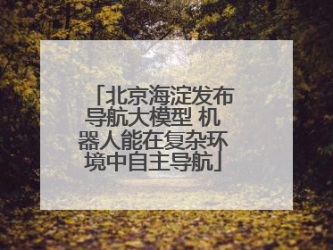 北京海淀发布导航大模型 机器人能在复杂环境中自主导航