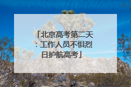 北京高考第二天：工作人员不惧烈日护航高考