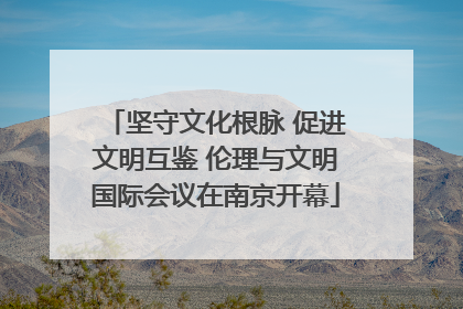 坚守文化根脉 促进文明互鉴 伦理与文明国际会议在南京开幕