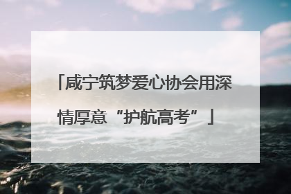 咸宁筑梦爱心协会用深情厚意“护航高考”