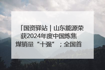 国资驿站｜山东能源荣获2024年度中国炼焦煤销量“十强”；全国首例铁路盖上智慧物流园钢结构主体完工