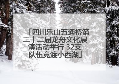 四川乐山五通桥第二十二届龙舟文化展演活动举行 32支队伍竞渡小西湖