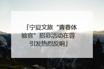 宁夏文旅“青春体验官”招募活动在蓉引发热烈反响