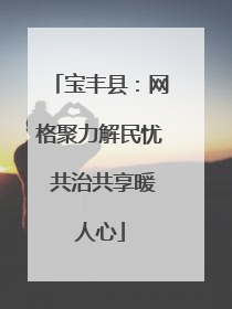 宝丰县：网格聚力解民忧 共治共享暖人心