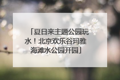 夏日来主题公园玩水！北京欢乐谷玛雅海滩水公园开园