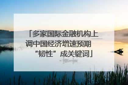 多家国际金融机构上调中国经济增速预期 “韧性”成关键词