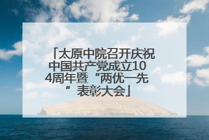 太原中院召开庆祝中国共产党成立104周年暨“两优一先”表彰大会
