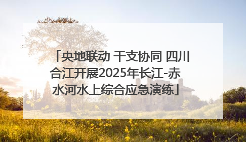 央地联动 干支协同 四川合江开展2025年长江-赤水河水上综合应急演练
