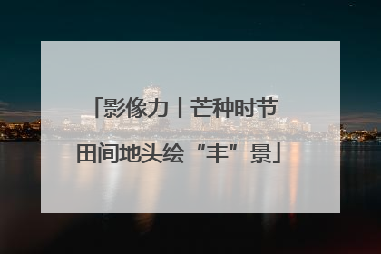 影像力丨芒种时节 田间地头绘“丰”景