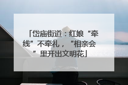 岱庙街道：红娘“牵线”不牵礼，“相亲会”里开出文明花