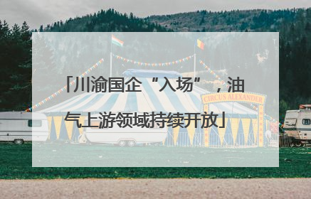 川渝国企“入场”，油气上游领域持续开放