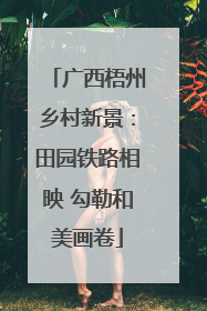 广西梧州乡村新景：田园铁路相映 勾勒和美画卷