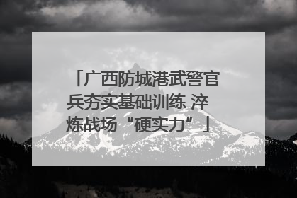 广西防城港武警官兵夯实基础训练 淬炼战场“硬实力”