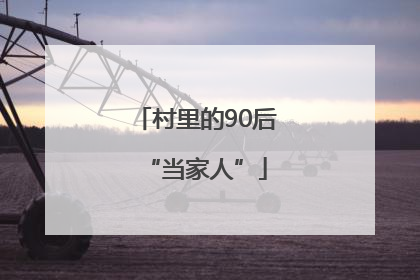 村里的90后“当家人”