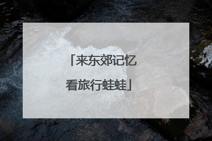 来东郊记忆 看旅行蛙蛙