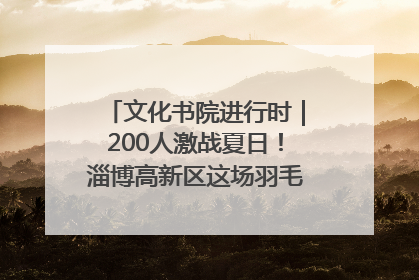 文化书院进行时｜200人激战夏日！淄博高新区这场羽毛球比赛太酷