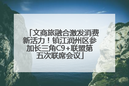文商旅融合激发消费新活力！镇江润州区参加长三角C9+联盟第五次联席会议