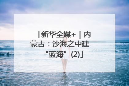 新华全媒+｜内蒙古：沙海之中建“蓝海”(2)